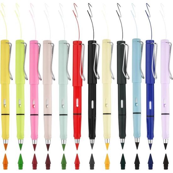 FUGLUS Crayon Sans Encre Réutilisable – Infini, éternel, Portable – 5 Couleurs Avec Gomme Intégrée - 3