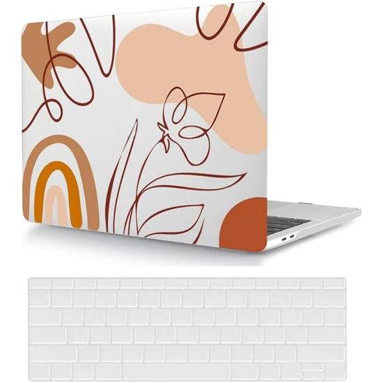 Coque MacBook Air 13" 2018-2021 M1 + Protection Clavier - Translucide Mate