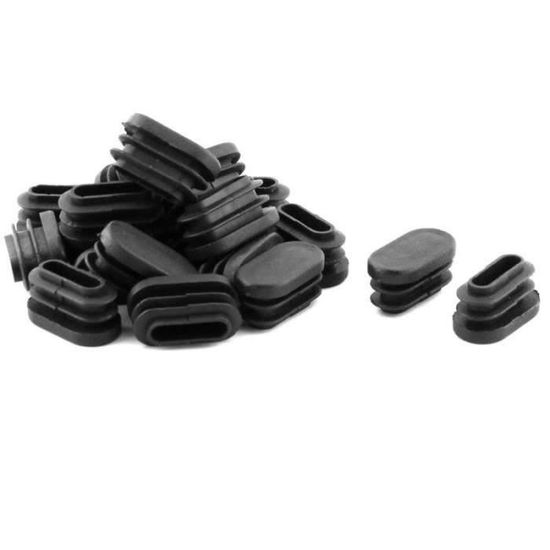 Lot 6 Embouts De Pied De Chaise - 48 Mm Diamètre - Caoutchouc Noir - Uxcell