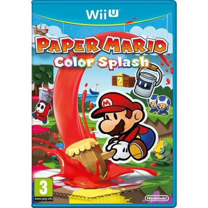 Paper Mario Color Splash Jeu Wii U