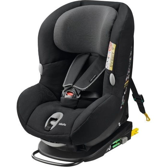 BEBE CONFORT Siège AutoGroupe 0+/1 Milofix Isofix Black Raven