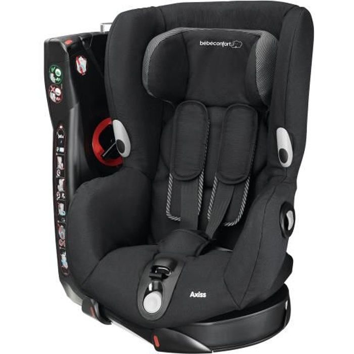 BEBE CONFORT Siège Auto Axiss Groupe 1 - Black Raven - Pivotant