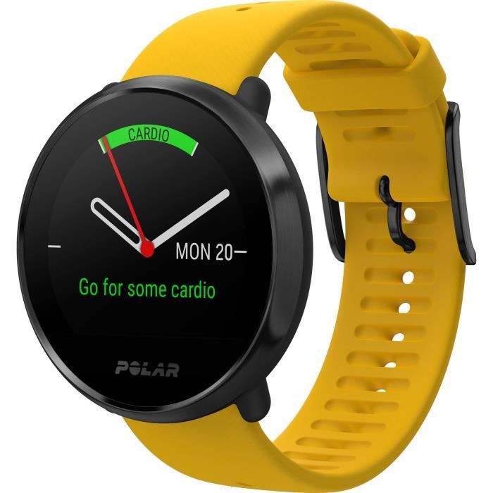 POLAR Ignite Montre Multisports Connectée - Jaune - Taille M/L