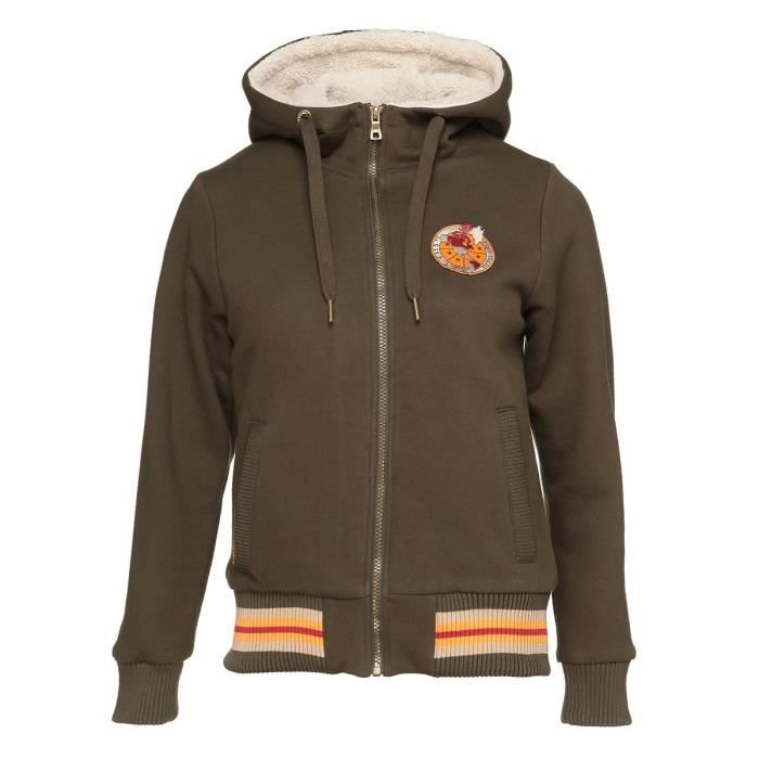 veste reebok femme brun