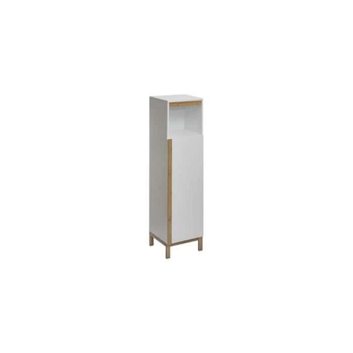 Colonne de salle de bain - Lea - 32 x 30,5 x 118,5 cm Blanc