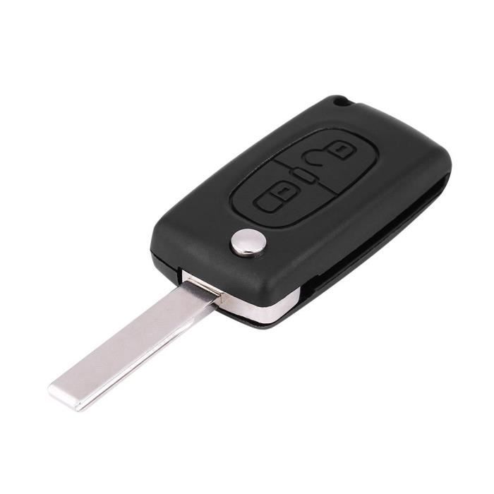 Eiffel Clé de voiture télécommande 2 boutons ID46 433 MHz pour Peugeot 207 307 308 407 807