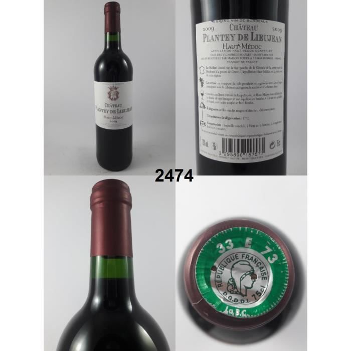 Château Plantey de Lieujan 2009 - N° : 2474, Haut-Médoc, Rouge