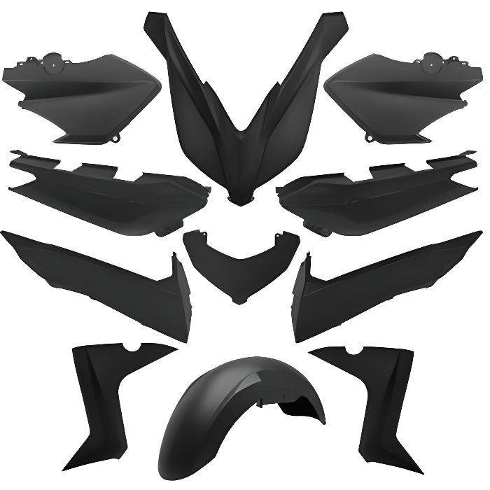 Kit Carénage Pour Scooter Yamaha 125 Xmax 2006 à 2009 10 Pièces Blanc Brillant - Auto