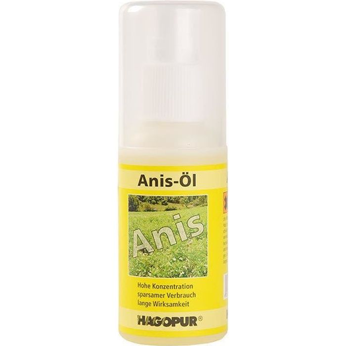 Concentré 100% anis naturel 100 ml - Spray attractif à effet durable pour attirer des chevreuils, sangliers ... aux carpes