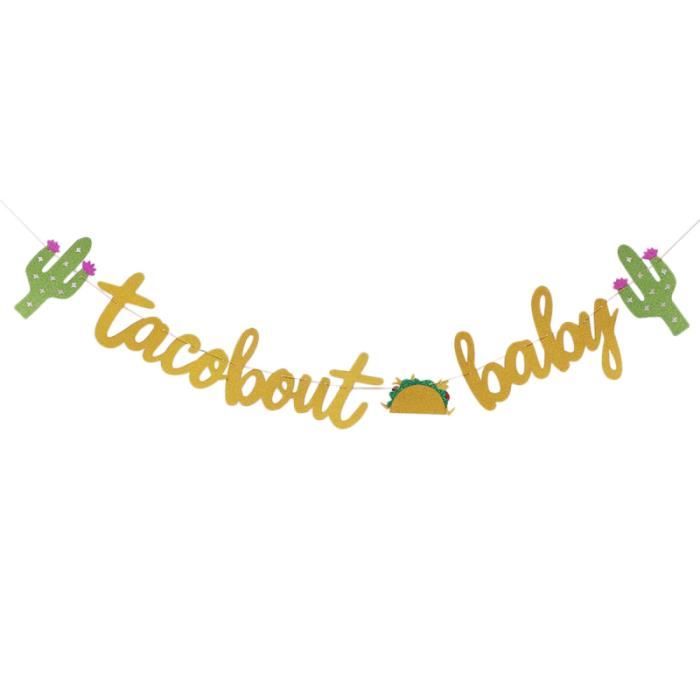 1 ensemble de bannière de papier sur le thème hawaïen Taco drapeau de tirage VERRE A BIERE - CHOPE A BIERE - BOLEE A CIDRE