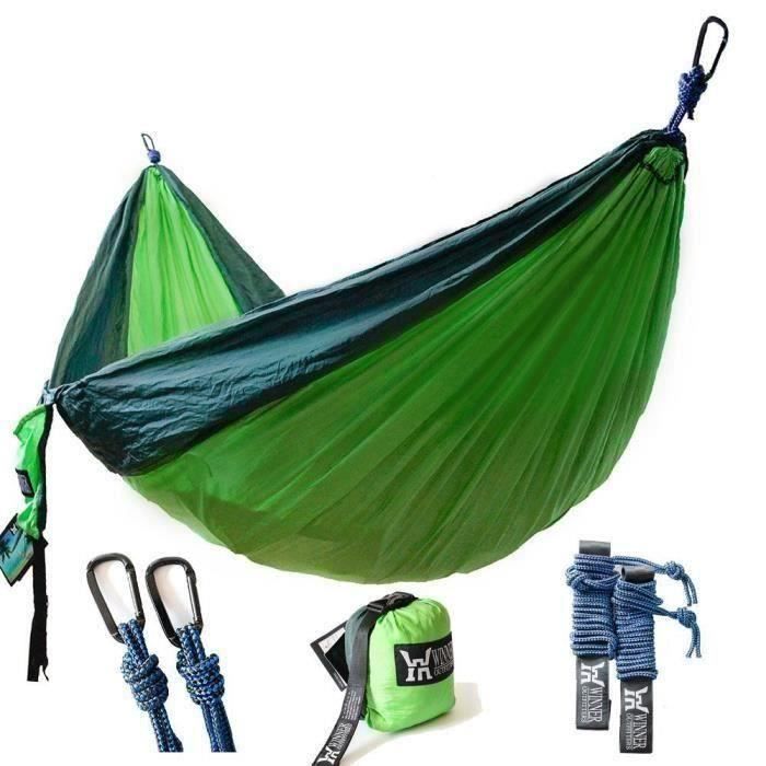 Nouveau hamac portatif léger en nylon de hamac de camping double G0B013