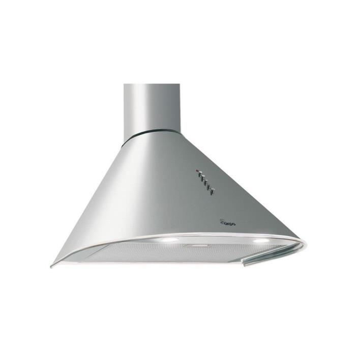 Akpo Hotte aspirante-Hotte cheminée-Hotte murale-éclairage LED 50 Inox