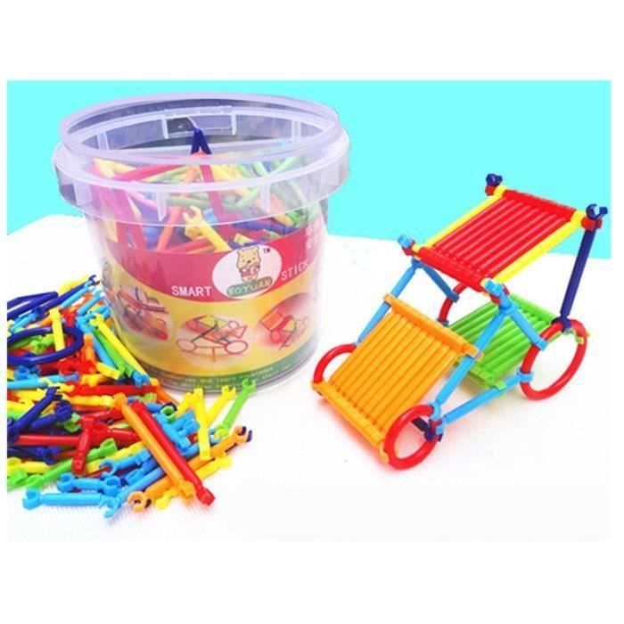 Bâtons Plastiques de Construction 3D Enfants Blocs de Construction Jeu de Construction @SHE