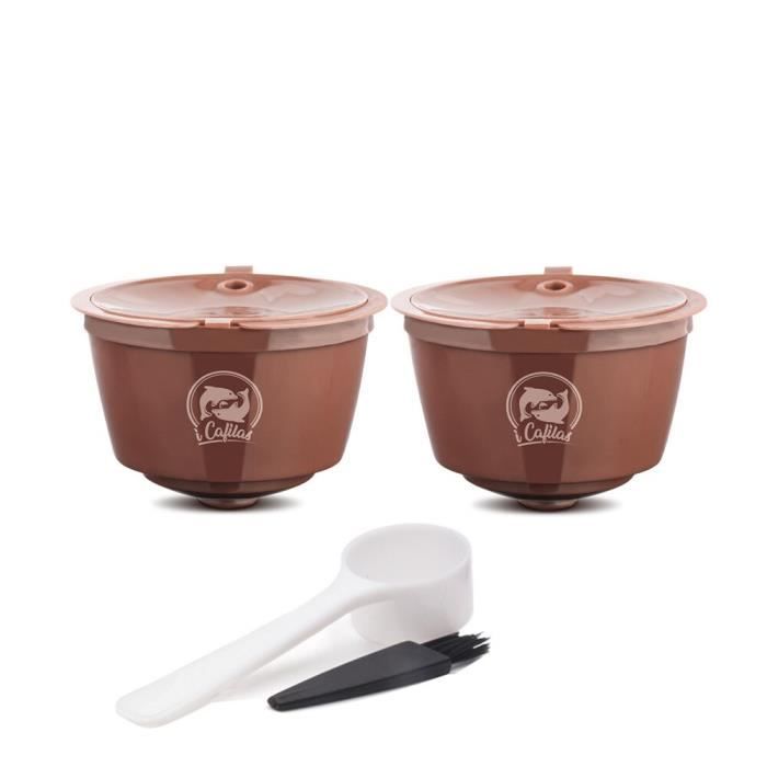 Petit déjeuner - Café,Capsules de café de nescafé Dolce Gusto, réutilisables, filtres, goutteurs, paniers - Type 2pcs Brown Crema