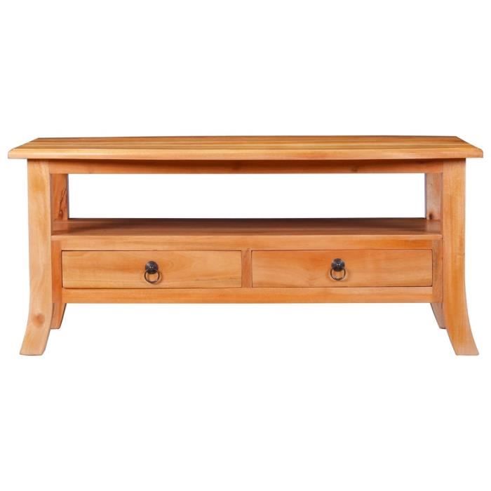 Style Élégance Chic - Table basse style Scandinave - Bout de canapé Table à thé 90x50x40 cm Bois d'acajou massif - 30701