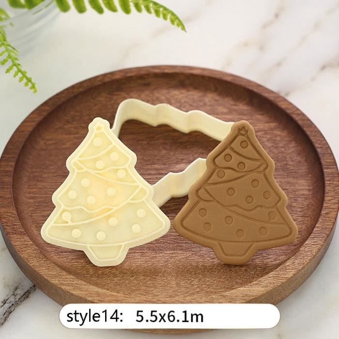 Moule à gateaux,Emporte pièce de noël découpeurs Fondant gâteau moule Biscuit Sugarcraft gâteau décoration outils - Type 14 #B