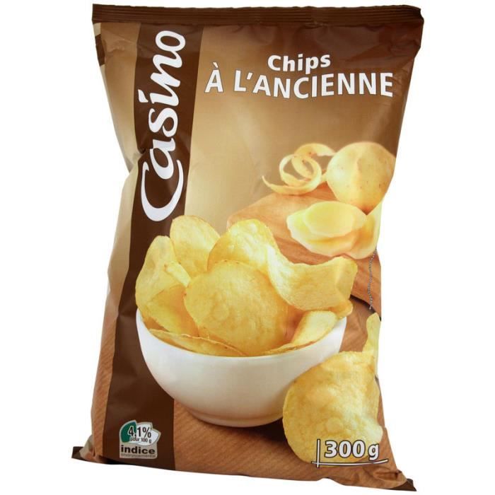 Chips à l'ancienne - Pomme de terre - Huile de tournesol - 300g