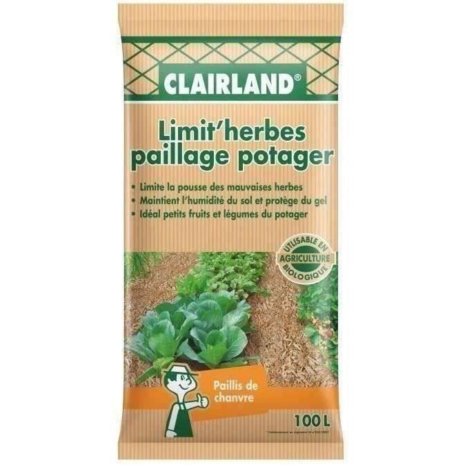 CLAIRLAND Paillage potager Limit’herbes - 100 L