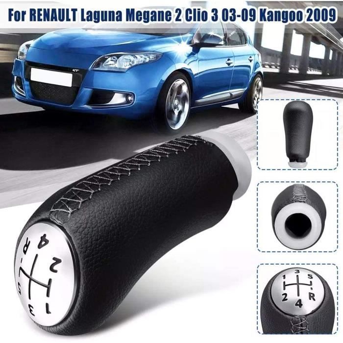 Pommeau de Levier de Vitesse 5 Vitesses Pommeau de Levier de Vitesse de Voiture pour Renault Laguna Megane 2/2009 Kangoo