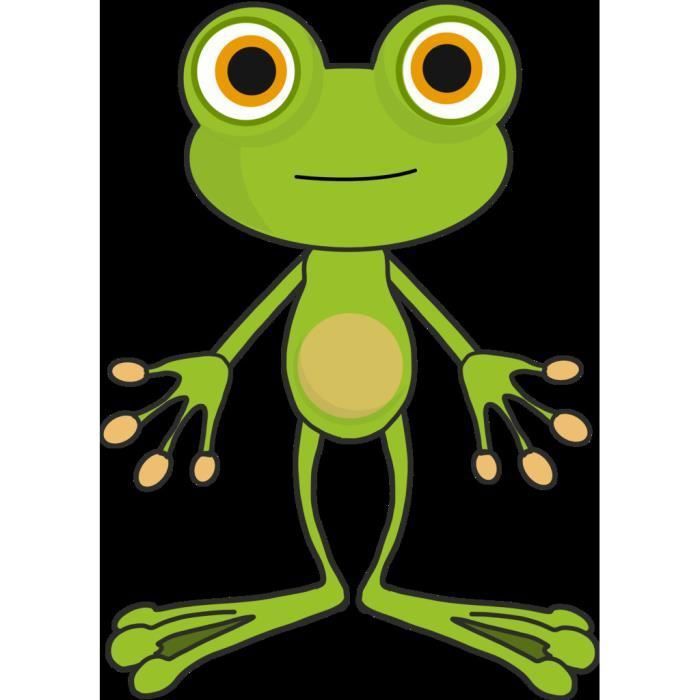Poster Affiche Peinture Grenouille Illustration Enfant Mignon 31cm x 43cm