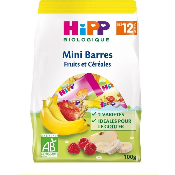 Hipp Bio Barres Mini Fruits et Céréales +12m 100g