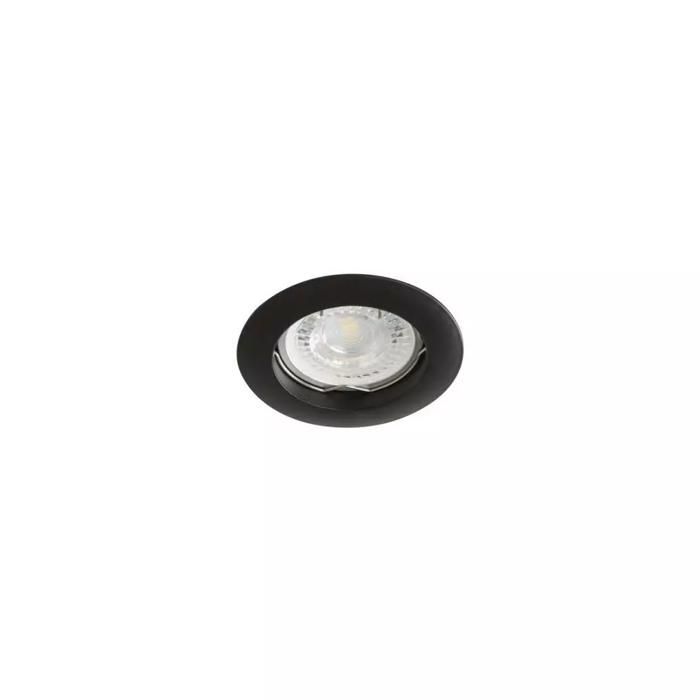 Support Spot Encastrable Rond VIDI Noir Mat