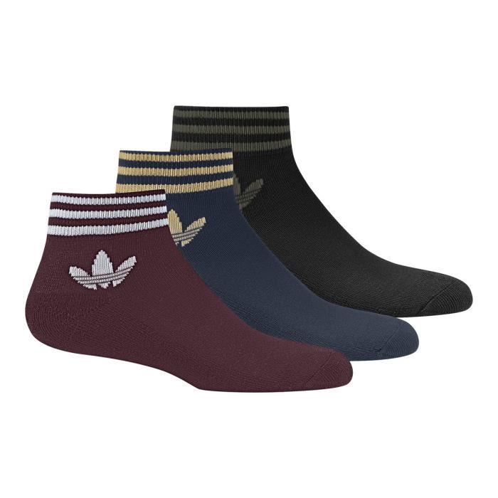 Pack 3 paires de chaussettes adidas Originals Trefoil Ankle - DV2009