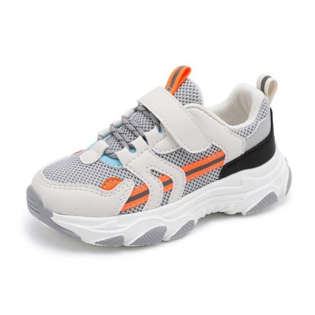 YOUknow-Mode Chaussures de Basket Pour Enfant Fille Semelle souple de style gelée-Taille 27-37 avec Velcro-Semelle épaisse
