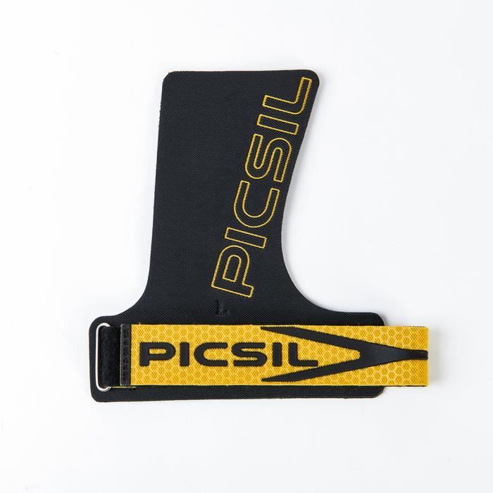 PICSIL Golden Eagle Manique sans Trous, Poignées pour Cross Training Meilleure Rétention de Magnésie (G+ (L-XL) Or)
