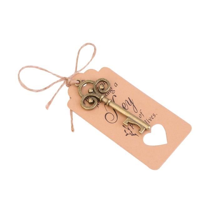 20 pièces étiquette clé ouvre-bouteille rétro de mariage délicat pendentif décoratif pour TIRE-BOUCHON - DECAPSULEUR - LIMONADIER