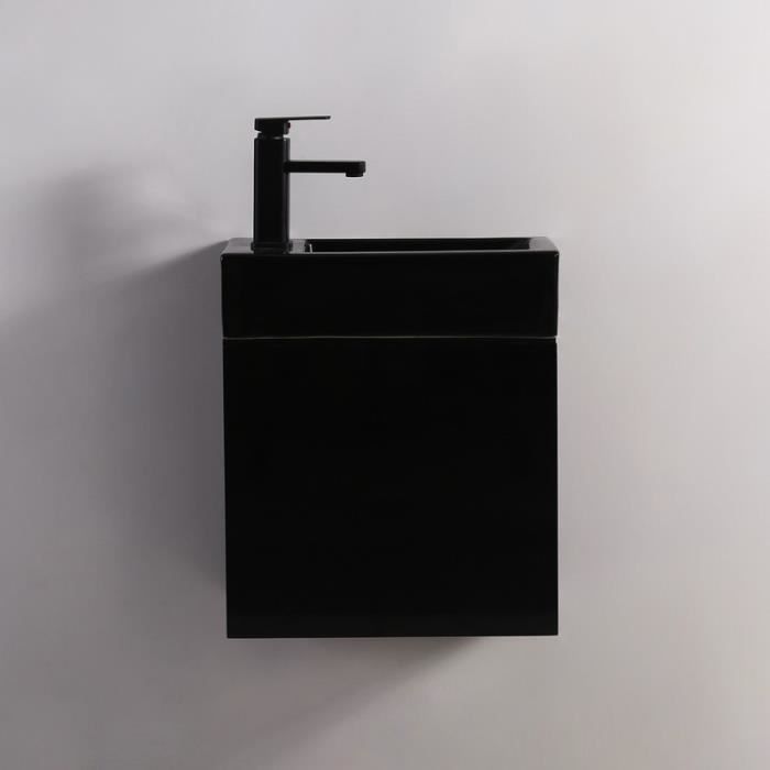 Pack Studio NOIR gauche + Meuble Lave main Noir Dark