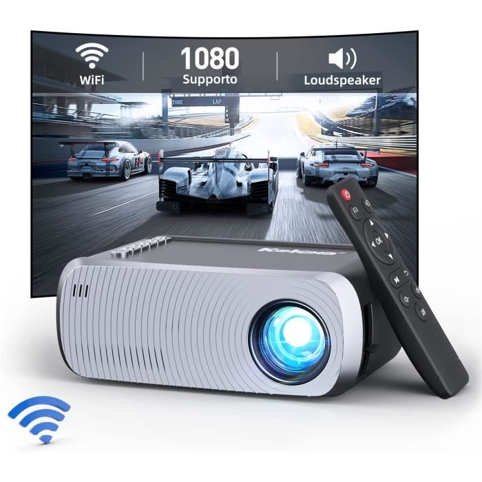 Mini Projecteur, Kolexa VF280 Vidéoprojecteur WiFi Supporte 1080P Full HD Projecteur Portable Home Cinéma, Retroprojecteur Compatibl