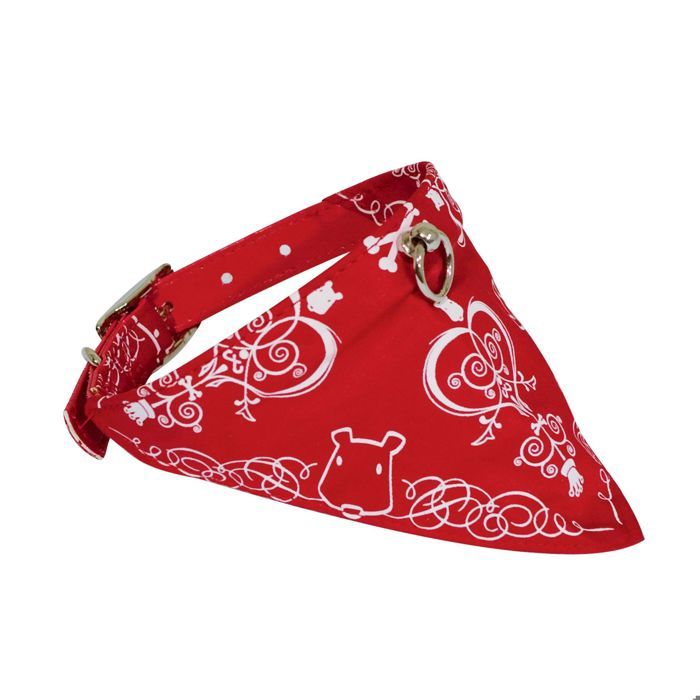 Comparer les prix de Collier chien tissu rouge Doogy Gamme Plage Taille : T2 - DOOGY FASHION