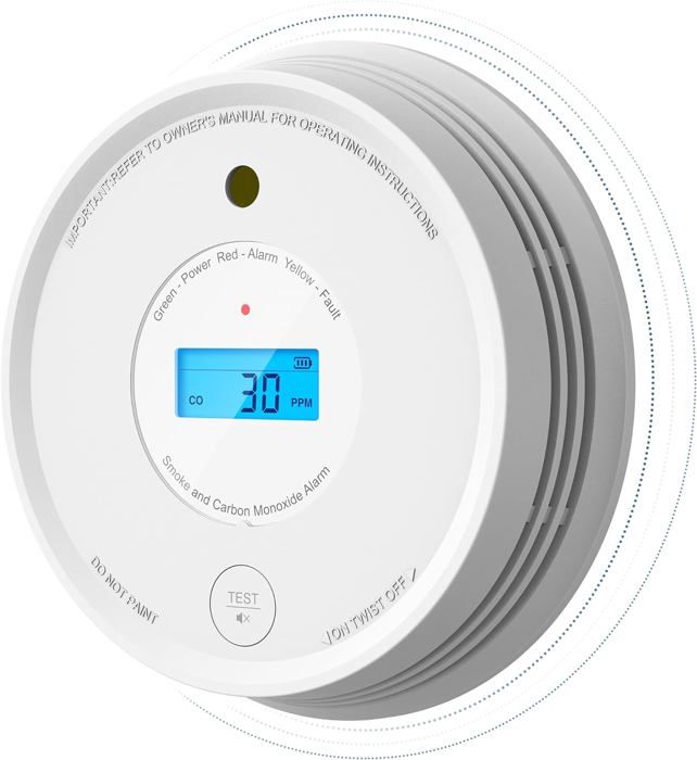Détecteur Fumée Et CO Vitowell GS811-A – Pack De 3, Batterie Incluse, 10 Ans De Garantie