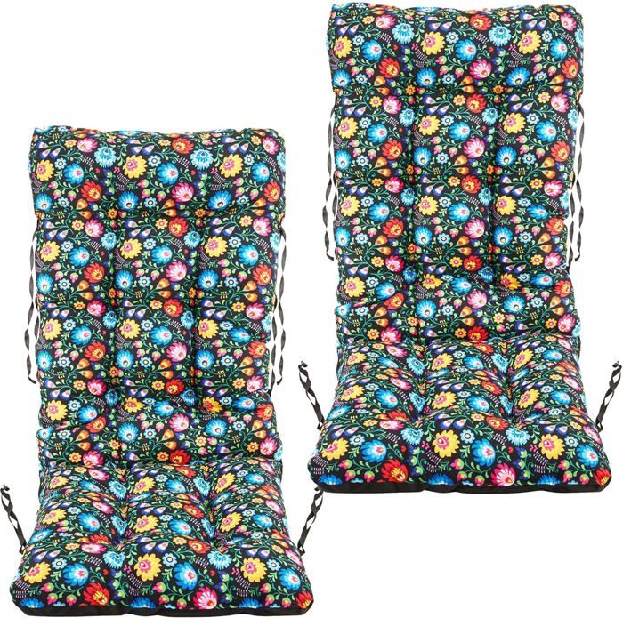 Coussin De Chaise Avec Dossier - Coussin Rembourré Confortable Pour Jardin, Terrasse, Intérieur