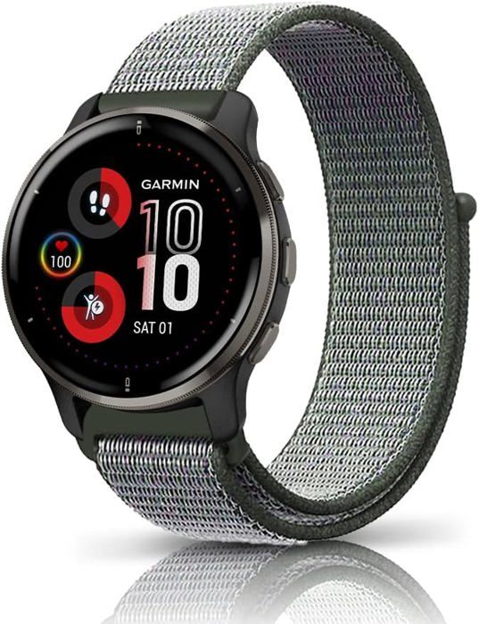 AiMok 20mm Silikon-Armband Für Garmin & Amazfit – Ersatzarmband Kompatibel Mit Vívomove Trend, Venu Sq 2, GTS 4, Bip 3