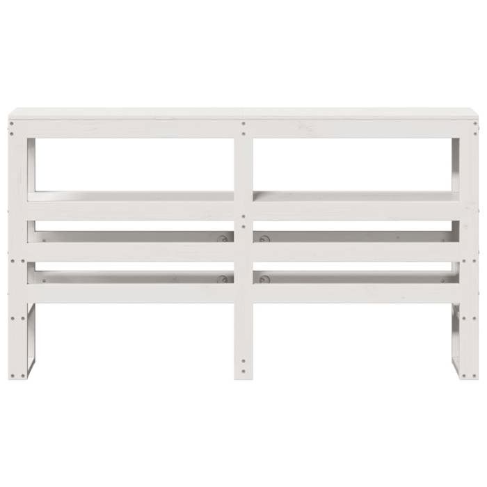RemiseTête de lit - SUMMER - avec étagères blanc 120 cm - Bois massif de pin JILIMAISON2025 59626185