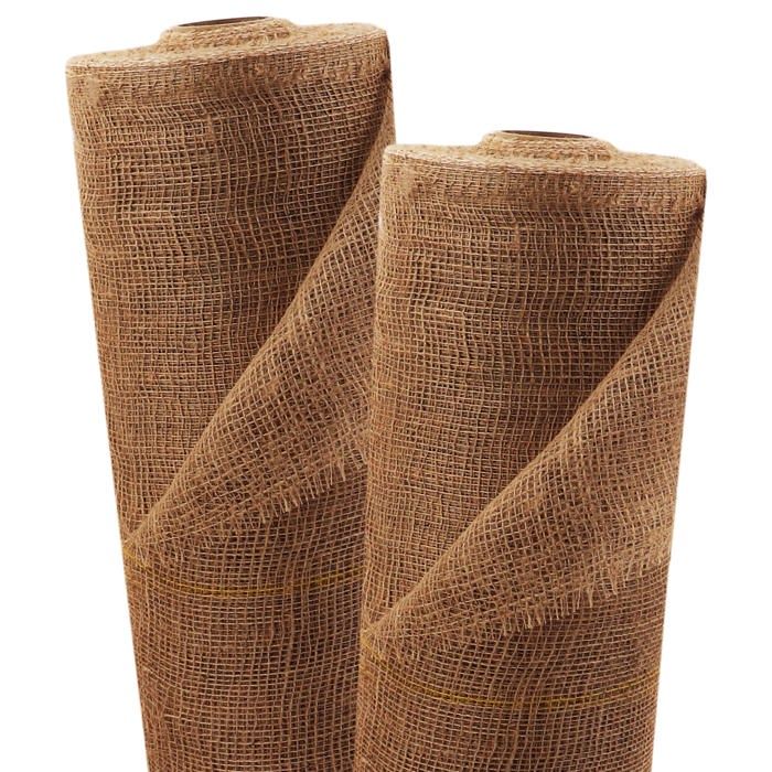 Aquagart Tissu De Jute 25 M X 1 M 305 G/m² - Protection Hivernale Plantes Et Décoration Naturelle
