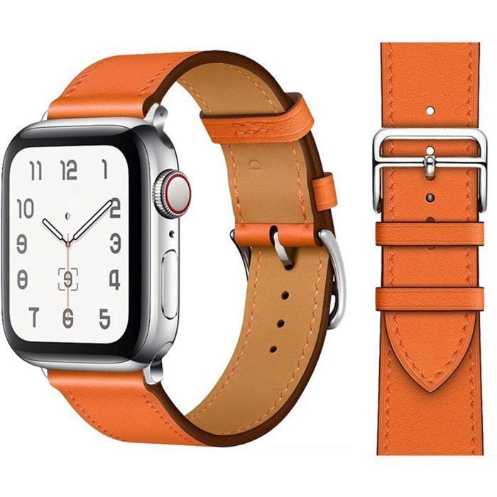 Stravo Bracelet cuir véritable Apple Watch 38/40/41/42 mm – Bracelet