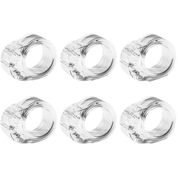 Butée de porte en silicone - OKZ - 24 pièces - Protection des murs - Amortisseur élastique - PVC transparent