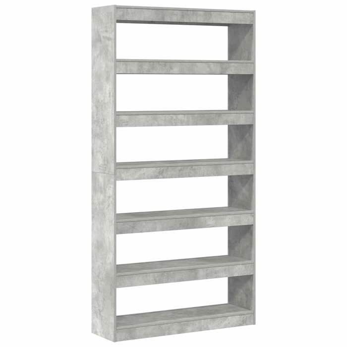 SALE 2026Bibliothèque - Colonne/Meuble Étagère de rangement pour livres - Gris - bois dingénierie 45.9 Kg 2009288