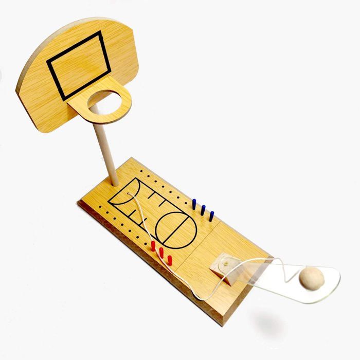 NUOBESTY Jeu De Basket-Ball sur Table pour Deux Personnes Jouet De Bureau pour Enfants Jeu Basket Enfant Table Portable Stimule L'Agilité des Doigts