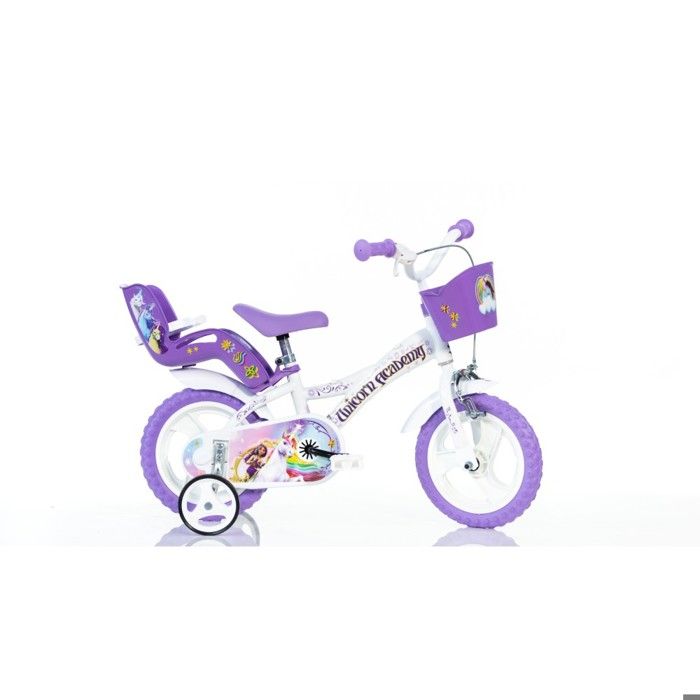 Vélo pour filles Unicorn Academy Dino Bikes de 12 pouces