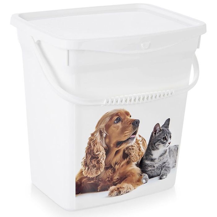Conteneur pour nourriture pour animaux - Hobby Life - 6 l - 23x18x245 cm - Sans BPA - Résistant -25°C à +95°C - Étanche