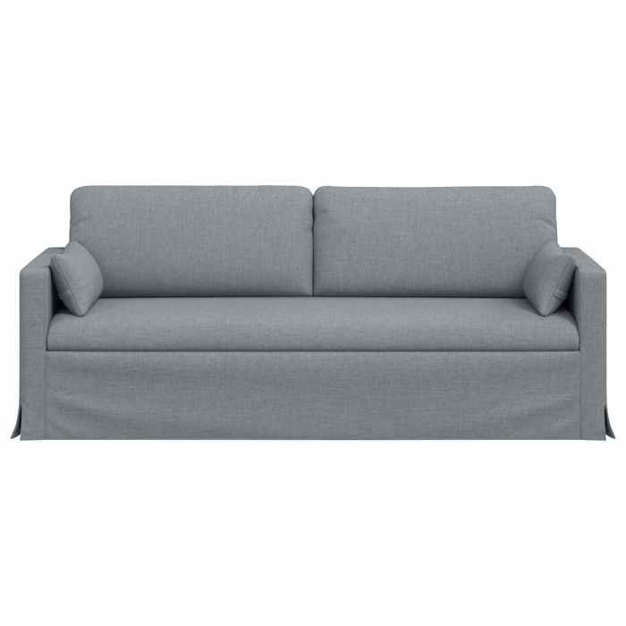 SOFA 3 PERSONNES - Large Canapé - 3 PLACES - Gris clair 198x78x80 cm tissu C6187