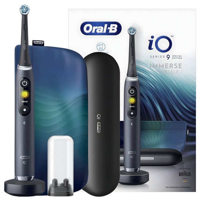 Brosse à dents électrique ORAL B iO Series 9 Étui chargeur Boîte brossettes 7 modes & IA - vue 2