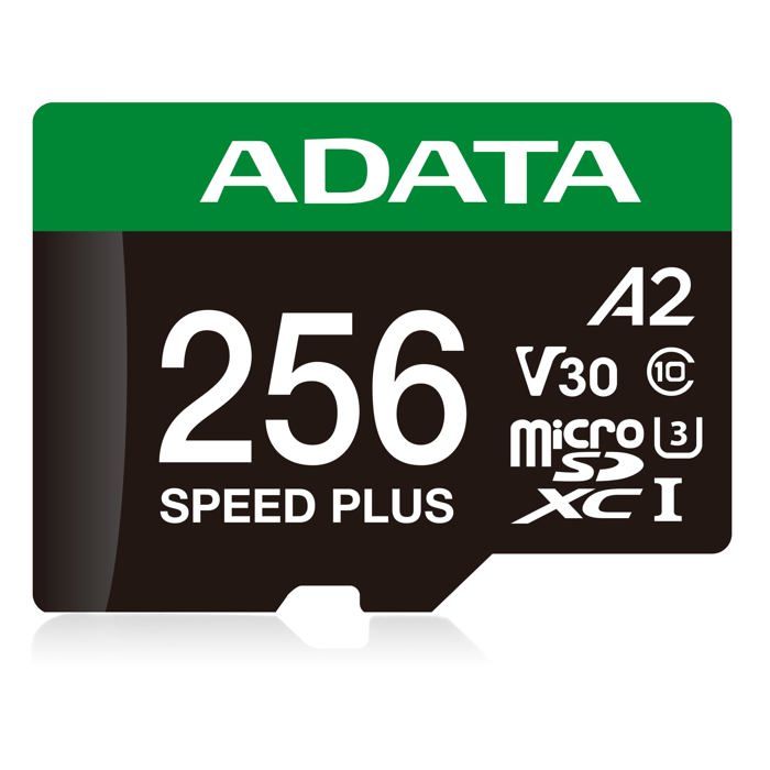 Carte microSDXC ADATA Speed Plus UHS I U3 A2 V30 Classe 10