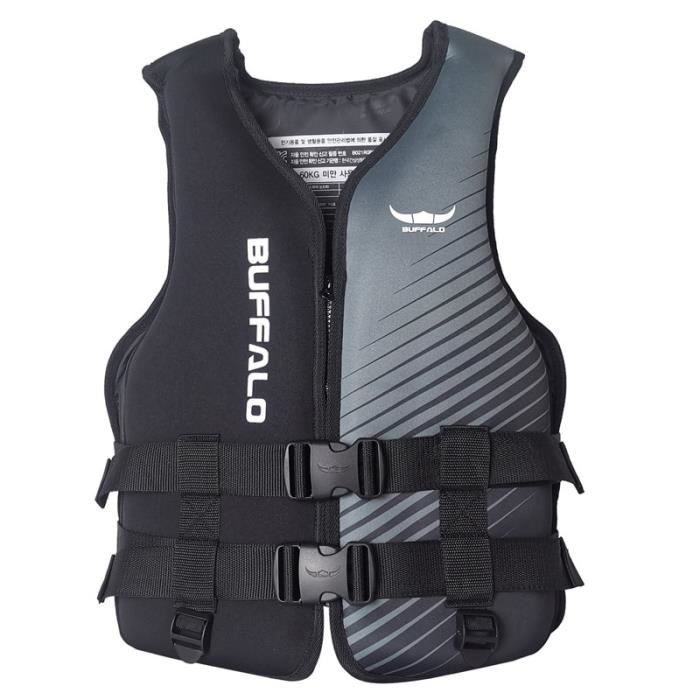 GILET DE SECURITE Taille XL (75-100KG) Jr-q0130c Gilet de sauvetage en  néoprène pour enfants et adultes, veste de sécurité pour le - Cdiscount