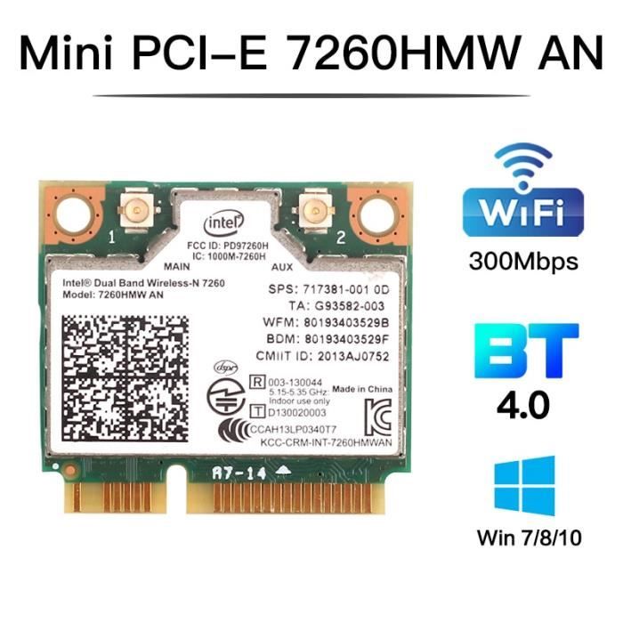Carte sans Fil - DIOCHE - BCM943602CS - WiFi 802.11AC - Bluetooth 4.0