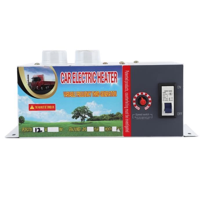Chauffage De Voiture 12V 600W-800W - Défroisseur Rapide, Faible Bruit, 3 Sorties D'Air - 6